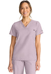 Pink Pearl - Healing Hands Quest Women Scrub Top - Front View