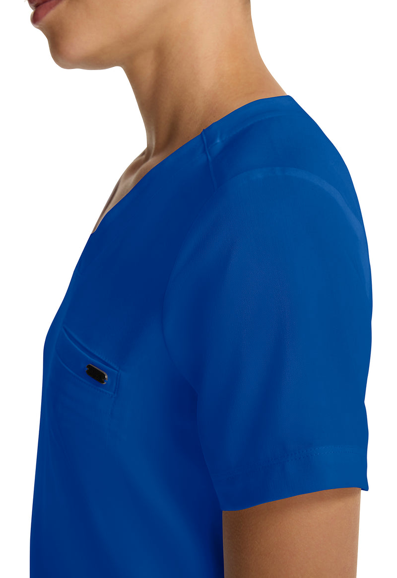 Royal - Women's Tuck-in V-Neck Scrub Top (View 3)