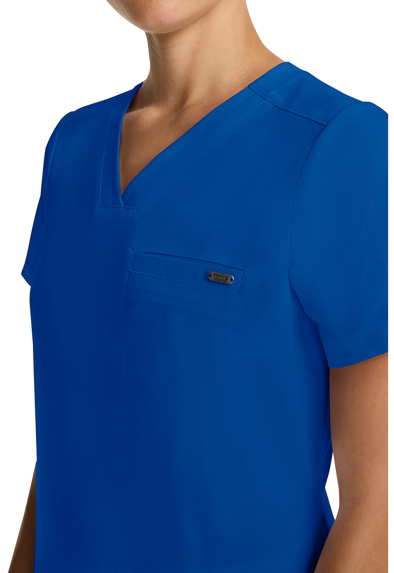 Royal - Women's Tuck-in V-Neck Scrub Top (View 4)