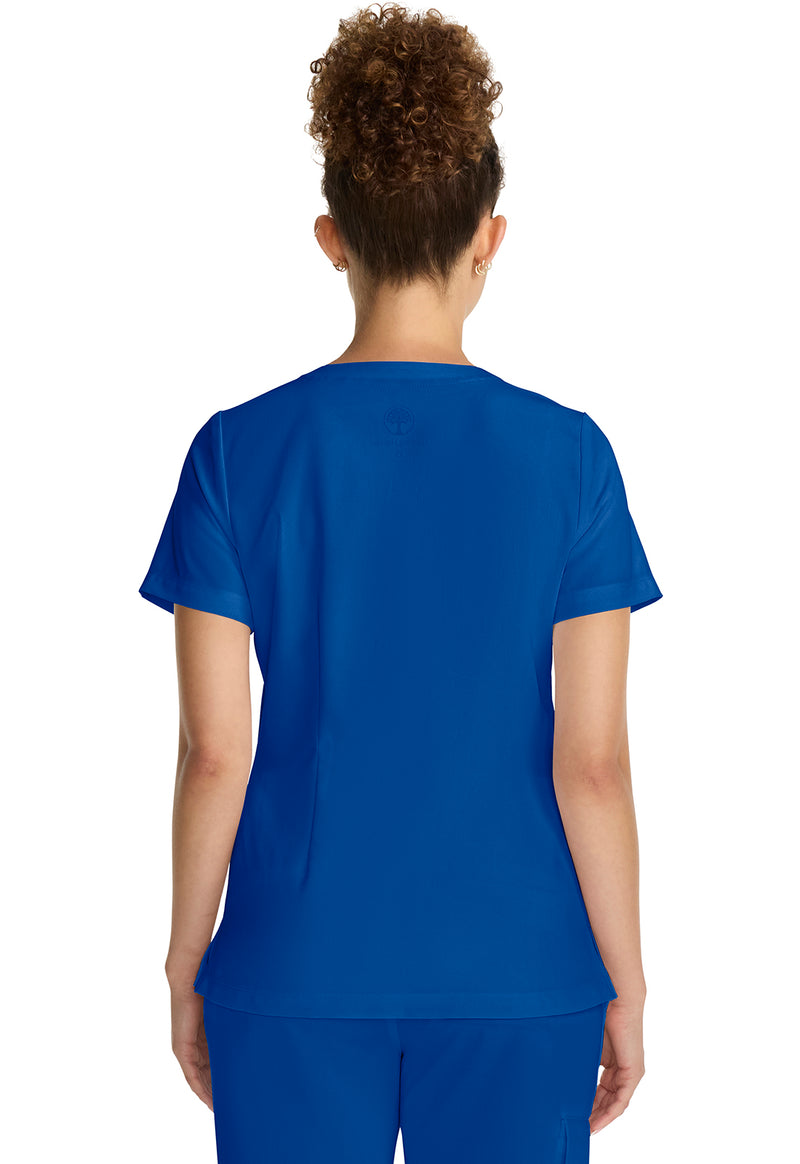 Royal - Healing Hands Quest Women Scrub Top - Back View