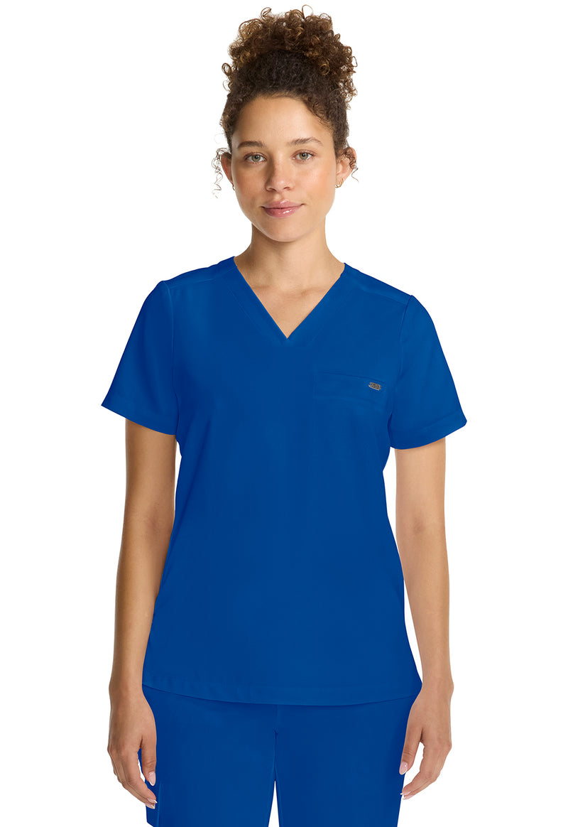 Royal - Healing Hands Quest Women Scrub Top - Front View