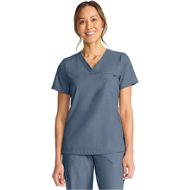 twilight blue - Women's Tuck-in V-Neck Top