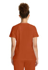 Warm Sunrise - Healing Hands Quest Women Scrub Top - Back View