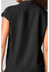 Black - Mandarin Collar Top (View 2)