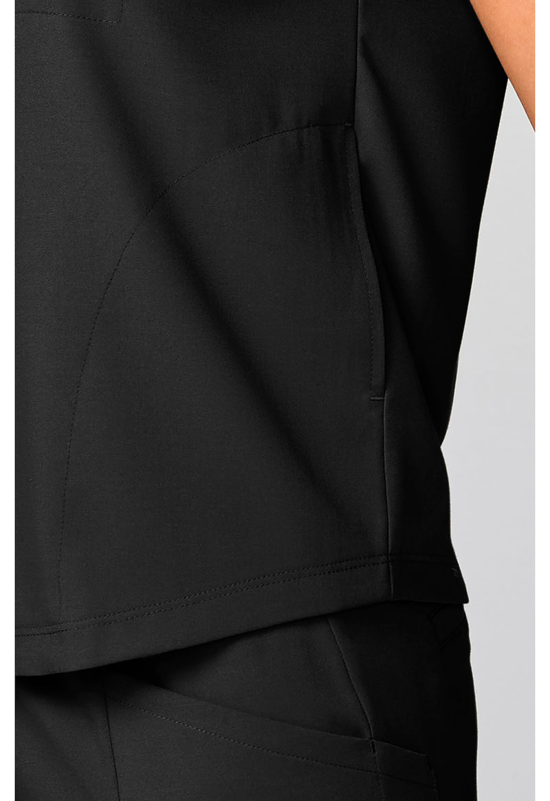 Black - Mandarin Collar Top (View 4)