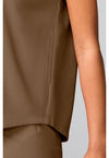 French Brown - Mandarin Collar Top (View 4)
