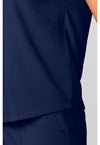 Navy - Mandarin Collar Top (View 4)