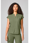 Olive - Mandarin Collar Top
