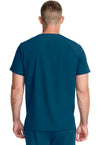Caribbean - Healing Hands Quest Men Scrub Top - Back View