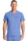 CEIL - Healing Hands Quest Men Scrub Top - Front View