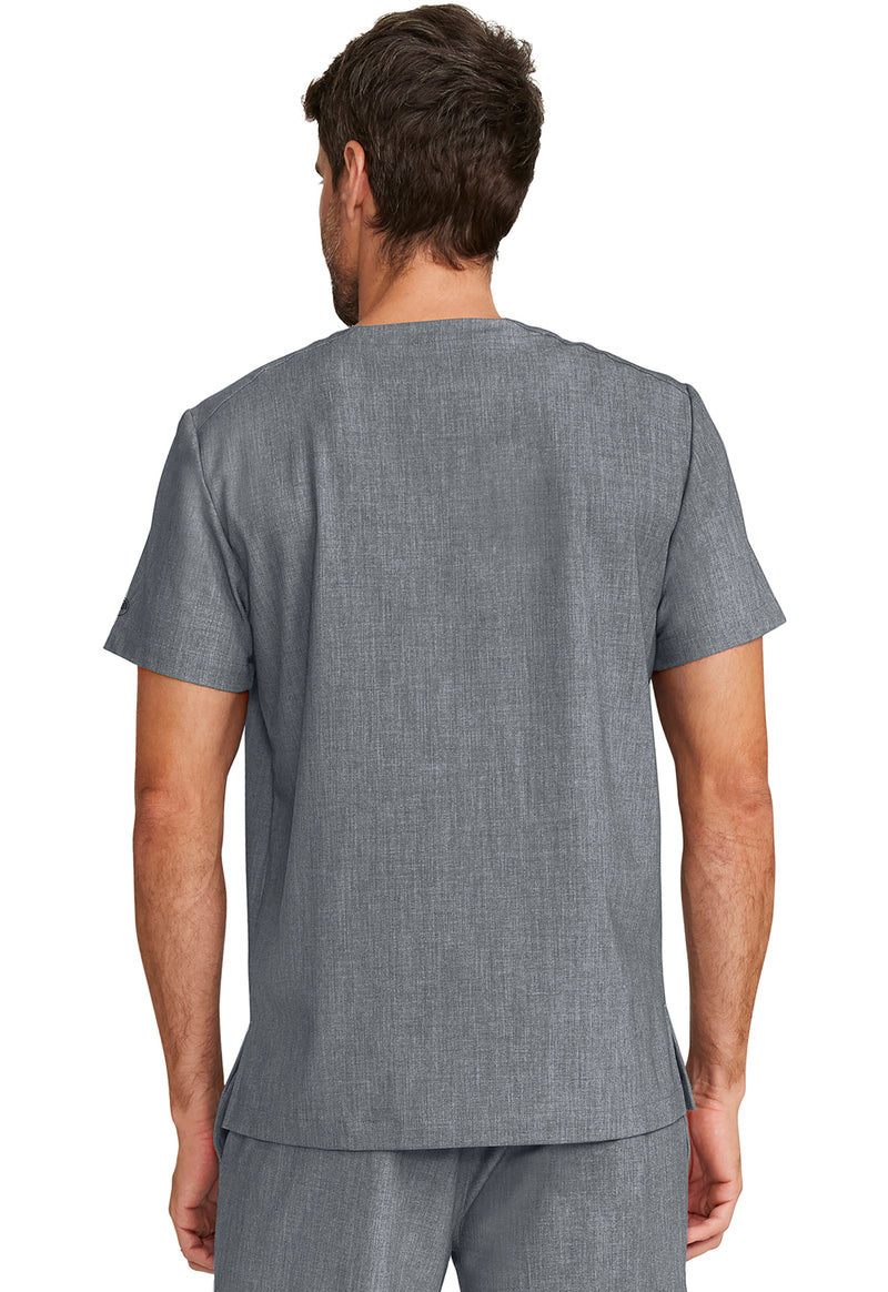 Heather Ash - Healing Hands Quest Men Scrub Top - Back View
