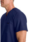 Navy - Men's 1-Pocket V-Neck Scrub Top (View 2)