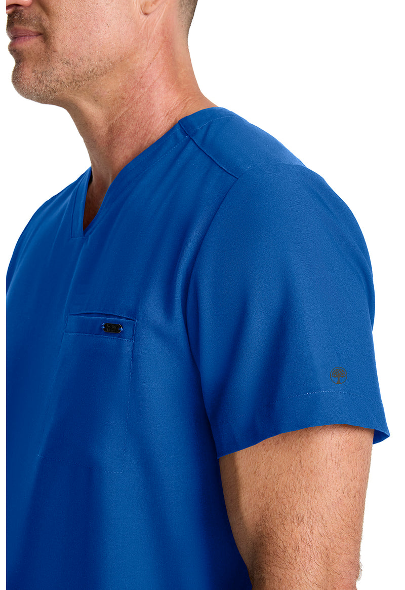 Royal - Men's 1-Pocket V-Neck Scrub Top (View 2)