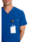 Royal - Men's 1-Pocket V-Neck Scrub Top (View 3)