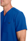 Royal - Men's 1-Pocket V-Neck Scrub Top (View 4)