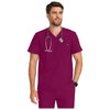 wine - Men's 1-Pocket V-Neck Top