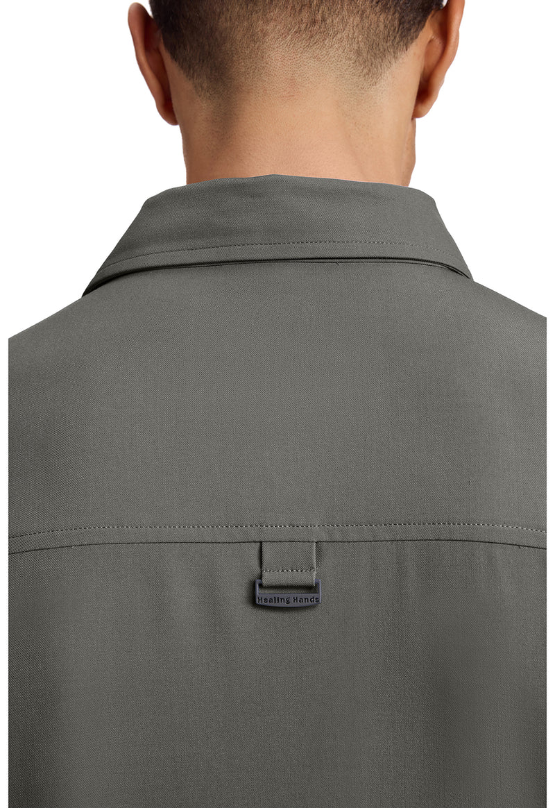 pewter - Men's 3-Pocket Polo Collar Top (View 3)