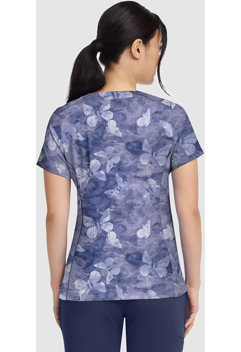 BUTTERFLY SPIRIT - Briana Print Top (Back)