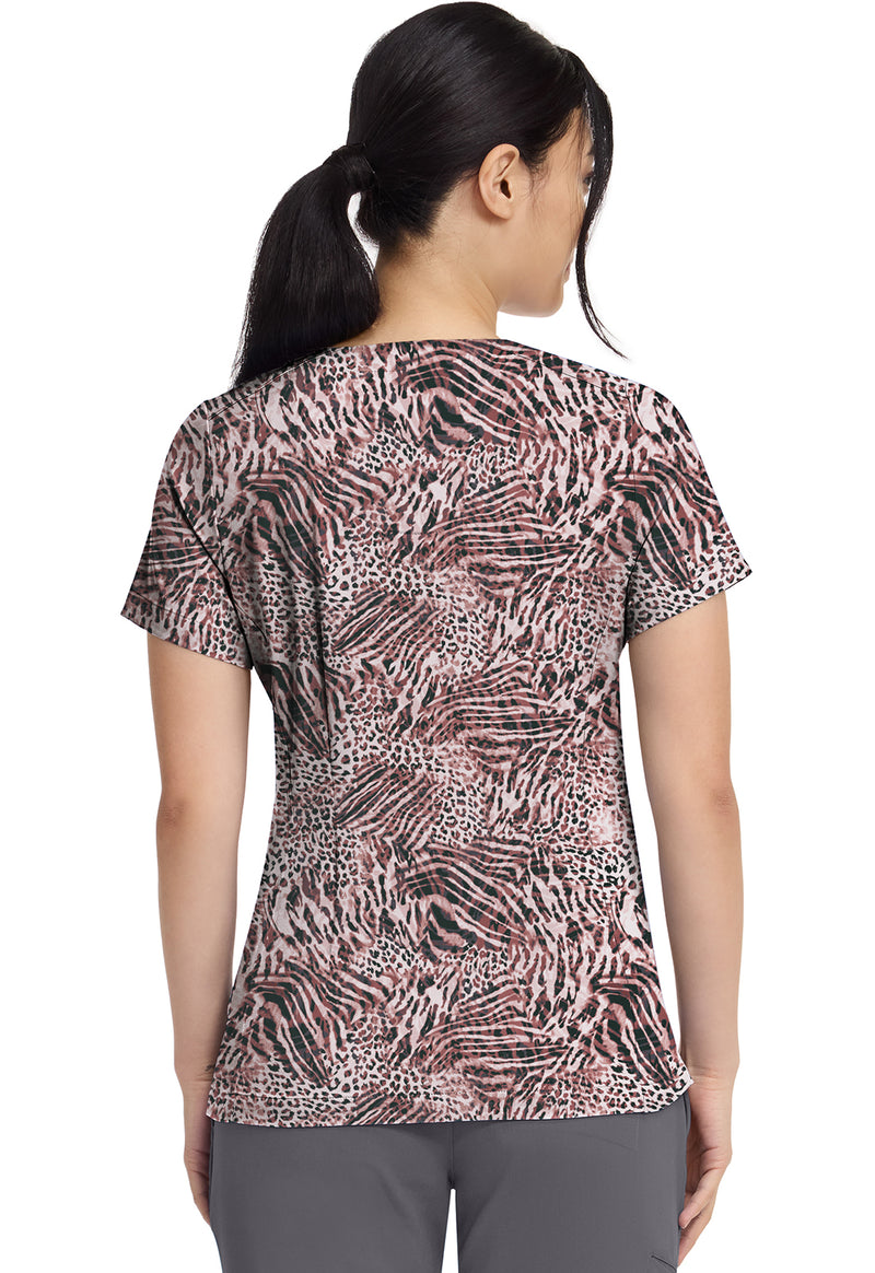 COOL CATTITUDE - Briana Print Top (Back)