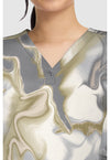 SILK WAVES - Briana Print Top (View 2)