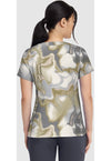 SILK WAVES - Briana Print Top (Back)
