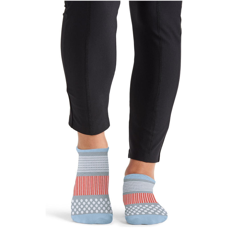 sky blue/white/vivid orange - Athletic Ankle Socks