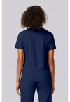 Navy - Built in Sport Bra Top (Back)