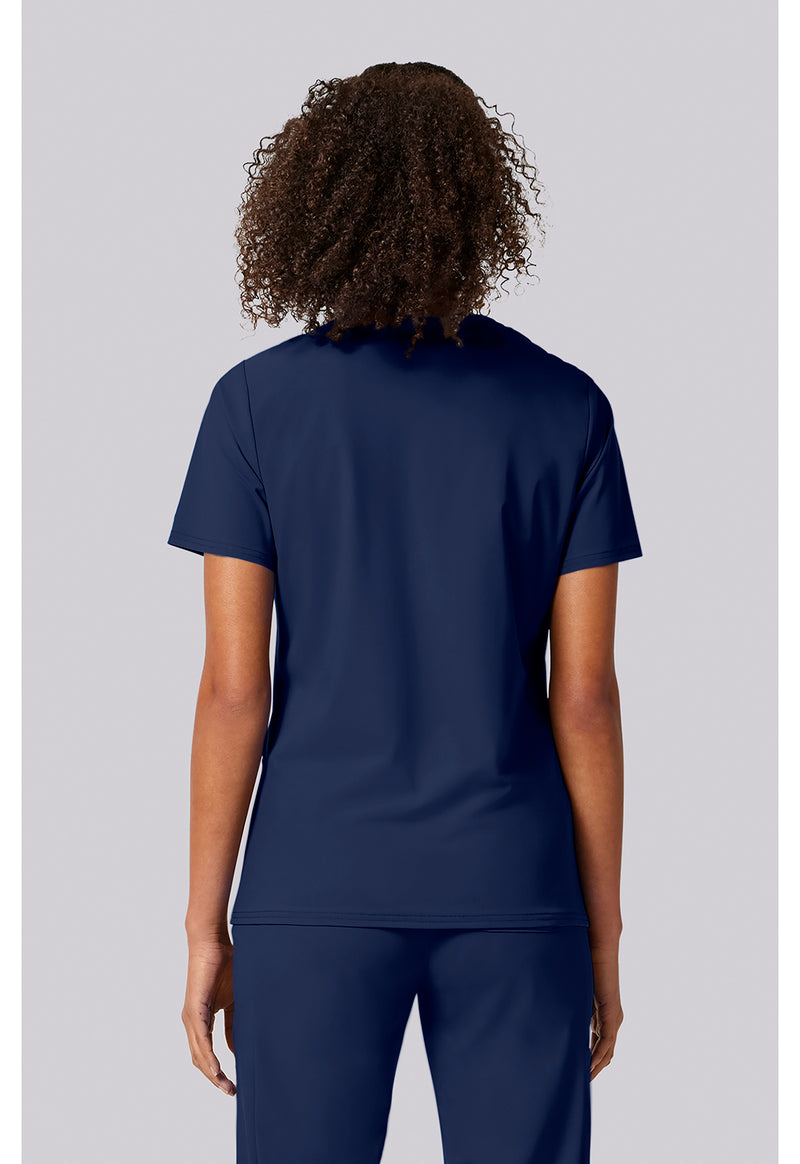 Navy - Built in Sport Bra Top (Back)