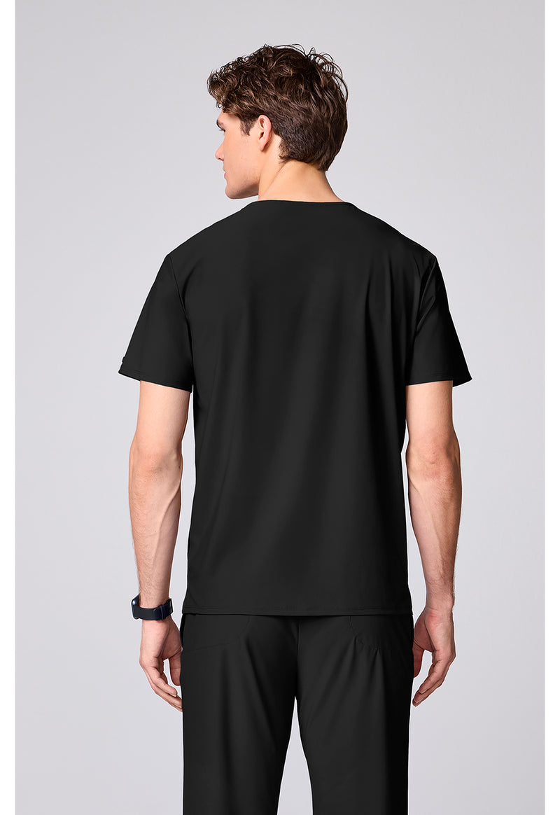 Black - Men's Crew Neck Top (Back)