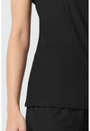 Black - Women's V-Neck Scrub Top (View 3)