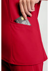 Cherry Pop - Women's V-Neck Scrub Top (View 4)