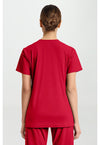 Cherry Pop - Cherokee IN Pursuit Women Scrub Top - Back View