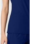 Navy - Women's V-Neck Scrub Top (View 3)