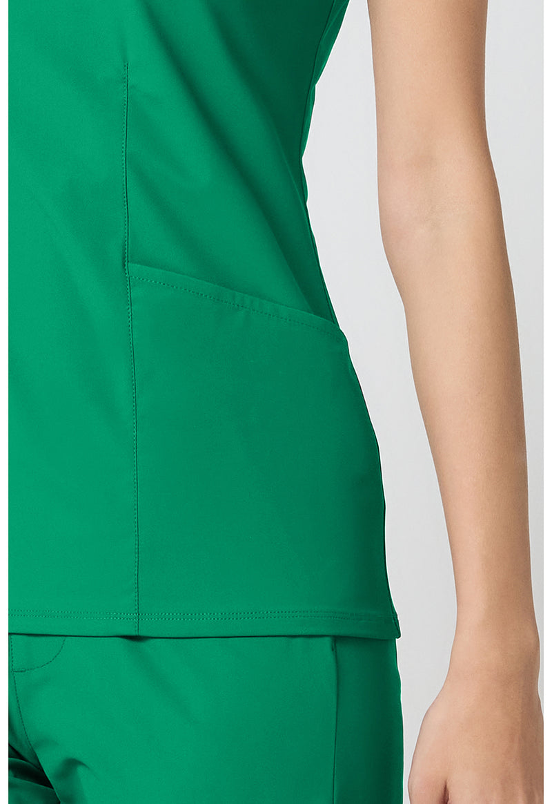 Retro Green - Women's V-Neck Scrub Top (View 4)