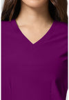 Wine - Women's V-Neck Scrub Top (View 2)