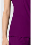 Wine - Women's V-Neck Scrub Top (View 4)