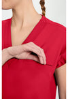 Cherry Pop - Women's Dolman V-Neck Scrub Top (View 2)