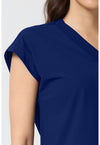 Navy - Women's Dolman V-Neck Scrub Top (View 3)