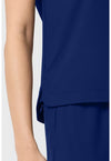 Navy - Women's Dolman V-Neck Scrub Top (View 4)