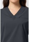 Pewter - Women's Dolman V-Neck Scrub Top (View 2)