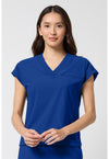 Royal - Cherokee IN Pursuit Women Scrub Top - Front View