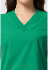 Retro Green - Women's Dolman V-Neck Scrub Top (View 2)