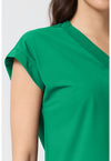 Retro Green - Women's Dolman V-Neck Scrub Top (View 3)