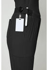 Black - Women's 4-Pocket Straight Leg Scrub Pants (View 3)