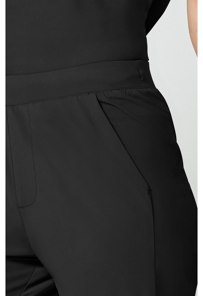 Black - Women's 4-Pocket Straight Leg Scrub Pants (View 4)
