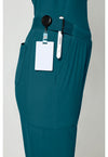 Caribbean Blue - Women's 4-Pocket Straight Leg Scrub Pants (View 3)