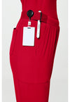 Cherry Pop - Women's 4-Pocket Straight Leg Scrub Pants (View 3)