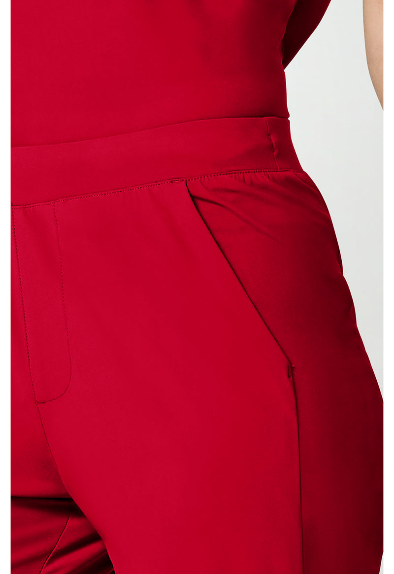 Cherry Pop - Women's 4-Pocket Straight Leg Scrub Pants (View 4)