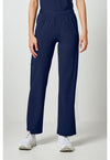 Navy - Cherokee IN Pursuit Women Scrub Pants - Front View