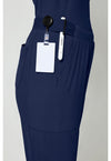 Navy - Women's 4-Pocket Straight Leg Scrub Pants (View 3)